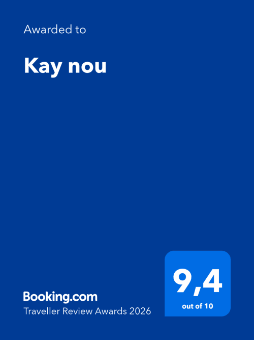 Certificat d'excellence Booking.com pour l'appartement Kay nou aux Trois-Ilets, noté 9,4 sur 10