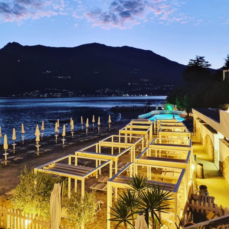Lido di Bellano in the evening