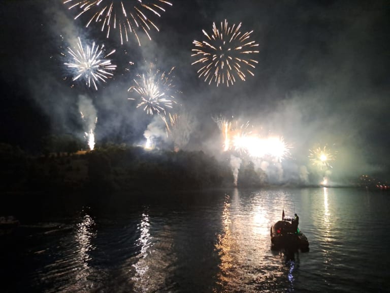 Fuochi d'artificio alla Festa del Lago - Isola Comacina