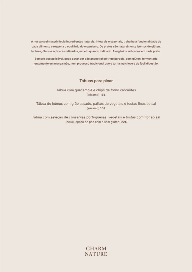 Menu Vinhos