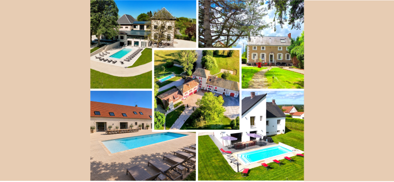 5 maisons Vindihouses : 48 chambres, 90 lits, 144 personnes