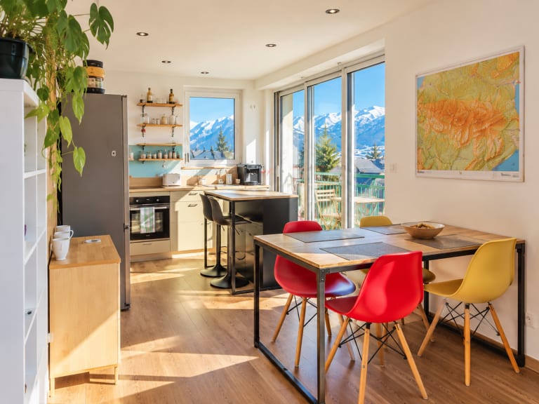 Chambre de l'appartement à Font-Romeu
