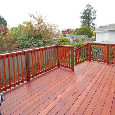 redwood decking