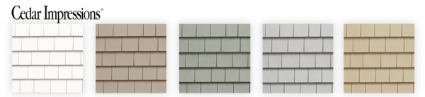 New colors CertainTeed Cedar Impressions siding