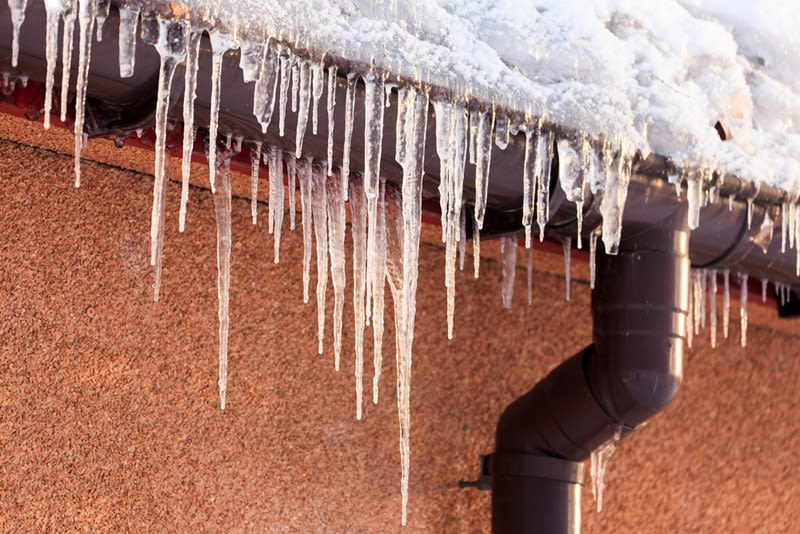 Clogged gutters could increase your chance of experiencing ice dam.