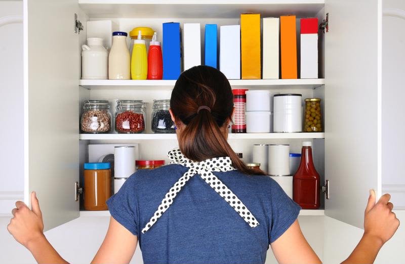 A kitchen pantry allows more room to store non-perishable food and snacks.