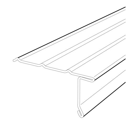 Rollex 1-1/2" Aluminum Overhanging Drip Edge - 0.016 Gauge