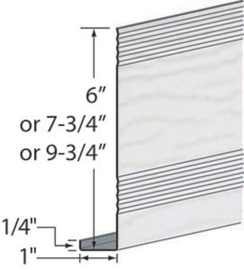 EDCO 6" x 12' Steel Fascia - Woodgrain