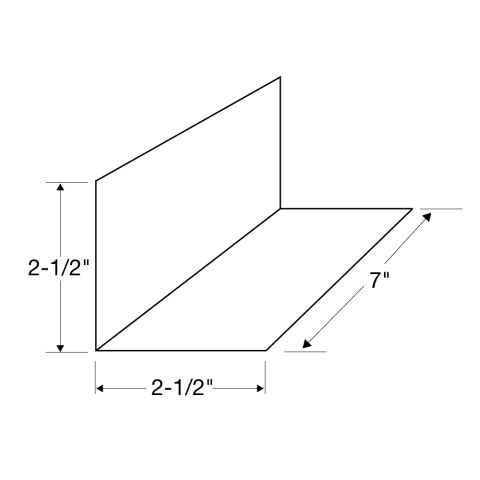 Rollex Aluminum Step Flashing - 2.5 x 2.5 x 7