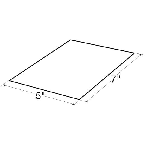 Rollex Aluminum Flat Shingle - 5 x 7