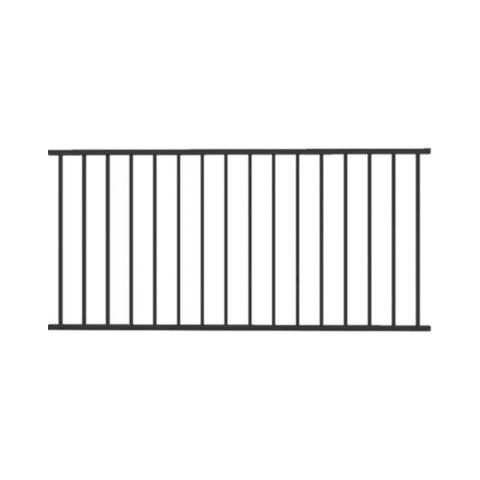 Metal Works® Excalibur®  Level Rail Panel with Square Balusters - 36 in or 38 in Finished Rail Height