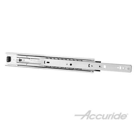 Accuride 3832E 100 lb Light-Duty Full Extension Slide - White Electrocoating