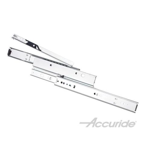 Accuride 4032 150 lb Medium-Duty Full Extension Slide, Clear Zinc