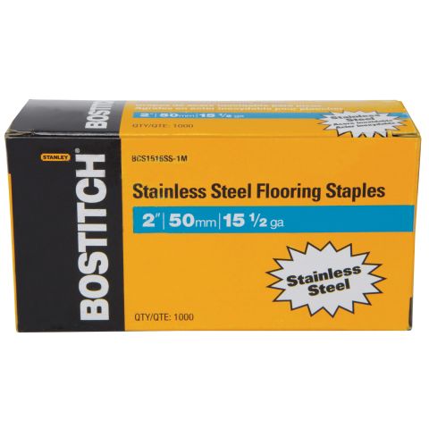 Bostitch 15.5 Gauge 1/2" Crown Hardwood Flooring Staples