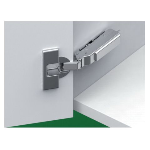 Tiomos 110° Dowelled Self-Close Hinge for Standard Doors - 42 mm Boring Hinge, Half Overlay, Cranking 9.5 mm