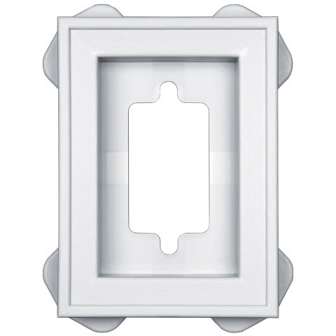 Mid-America Vinyl Recessed Mini Mount Block, 4-15/16 in