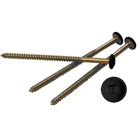 Mid-America Shutter Screw 3" Hard Zinc Painted 12/Bag