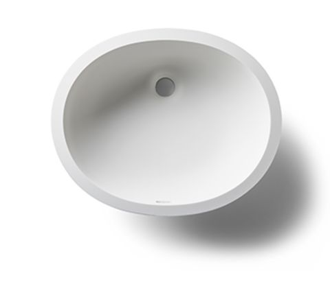Everform Solid Surface Large Oval Vanity Bowl 1613