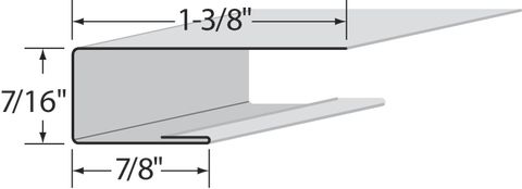 EDCO 7/16" Aluminum J-Channel