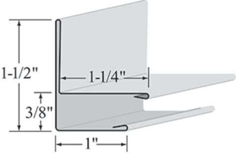 EDCO Aluminum F-Channel (Reversible)