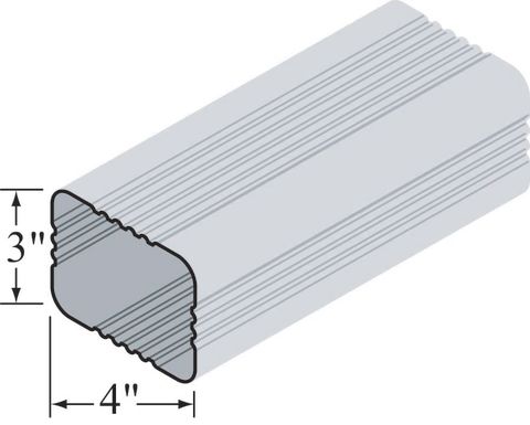 EDCO Steel 3" x 4" Downspout