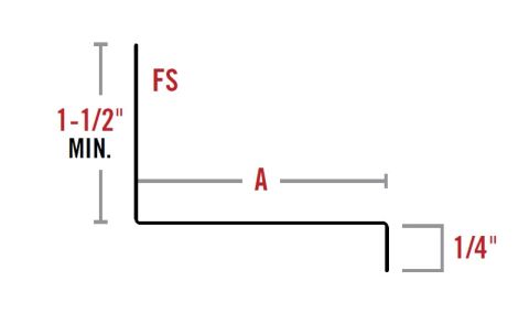 Klauer 1" Aluminum Base (Z) Flashing