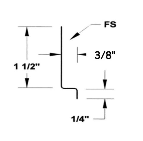 Klauer Aluminum 3/8" Z Flashing