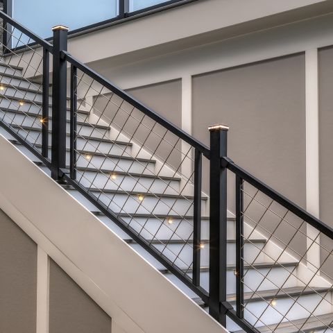 Trex Signature Mesh Panel Rail Kit for Stairs - 36" Rail Height