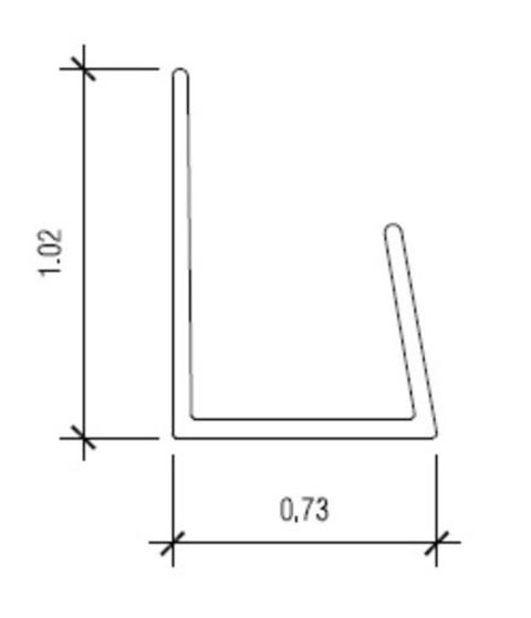 NUDO V-41 Vinyl Cap for 1/2" Panel