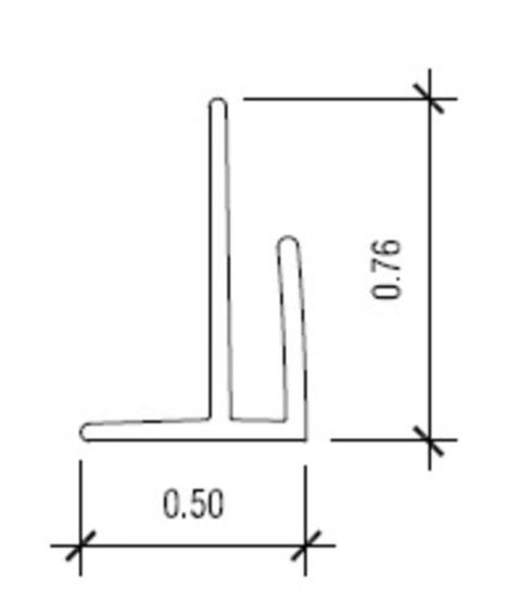 NUDO V-7 Vinyl Outside Corner for 0.090" Panel