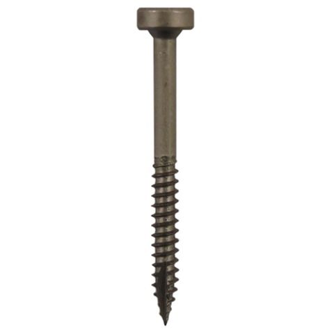 QuickScrews Plain #2 Square Pan Head T17 Single Flute Point Pocket Hole Screw, #6-20 x 1-1/2 in, 1000/Pack