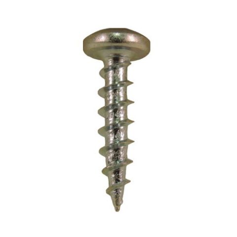 QuickScrews Zinc Plated #2 Phillips Pan Head Sharp Point Hinge Edge Screw, #10-11 x 1 in, 1000/Pack