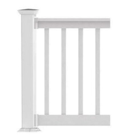 Finyl Line Deck Top Level Rail Kit with 1-1/2 in Square Balusters - 42 in Finished Rail Height