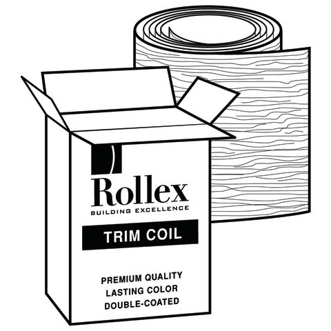 Rollex Aurora 14" Steel Trim Coil - Woodgrain Finish