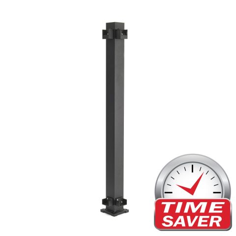 Trex Signature Aluminum Corner Post with Premounted Brackets