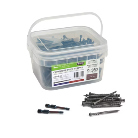 Island Mist #10 x 2-1/2" Trex Color-Match Deck Screws 350 Ct