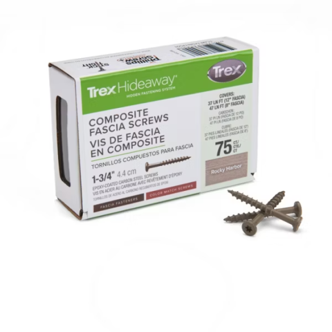 Trex Fascia Color Match Screws 1-3/4" Rocky Harbor - 75 count/box