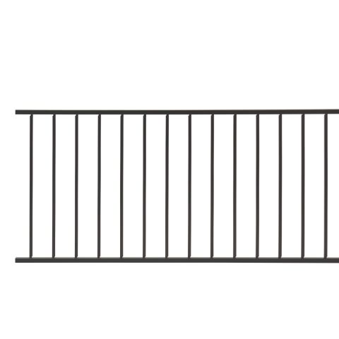 Trex Enhance Steel Assembled Stair Railing Panel with Square Balusters - 36" Rail Height