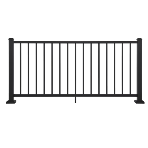Trex Select Aluminum Assembled Horizontal Railing Panel with Square Baluster - 42" Rail Height