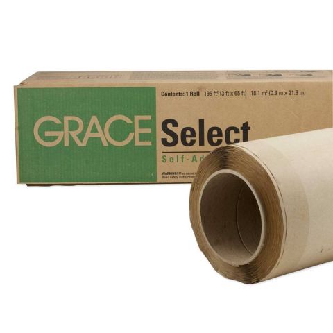 Select Self-Adhered Roofing Underlayment - 3' x 65' Roll