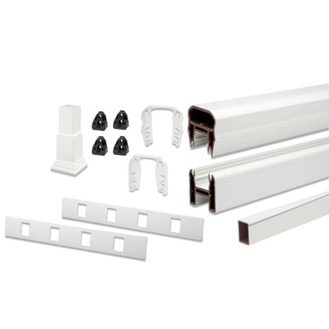 Trex Transcend Horizontal Rail Kit with Square Composite Balusters - 42" (Full Span)