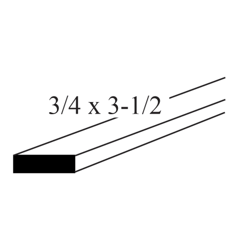 SBP 1 x 4 Pine Finger Joint S4S - Primed - 23/32" x 3-1/2" x 16'