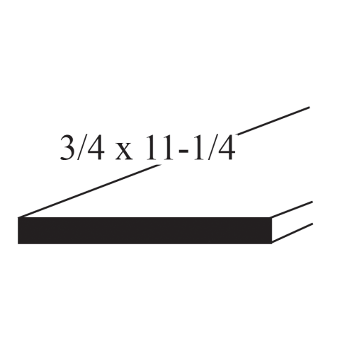 SBP 1 x 12 Pine Finger Joint S4S - Primed - 23/32" x 11-1/4" x 16'