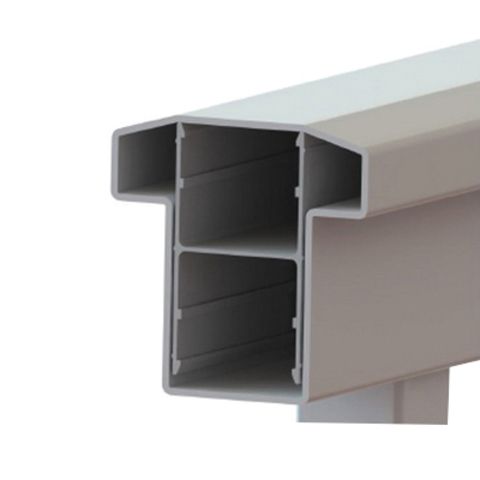 Amerhart Finyl Line 28 38 Deg T Top Stair Rail Kit With 1 1 2 Square Balusters 36 Rail Height