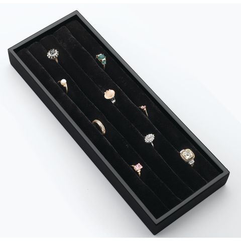 Amerhart Cvjd Series Undermount Jewelry Drawer Velvet Ring Organizer