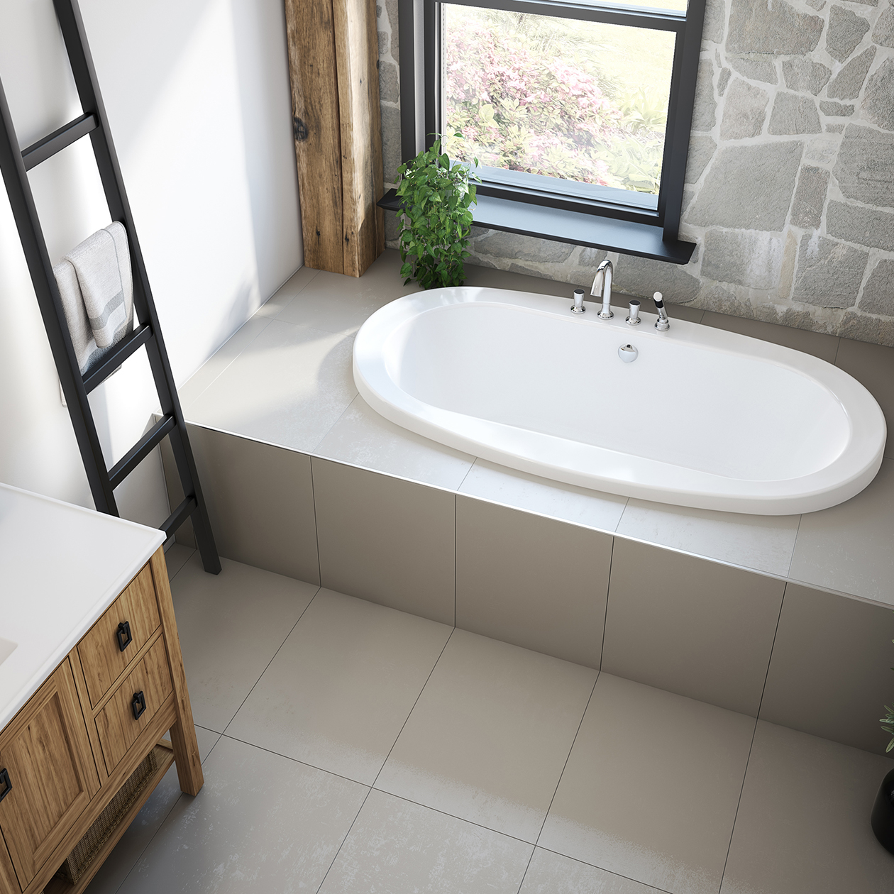 2025 お歳暮【公式】 - 人気ブランド Center Drop-in Acrylic 36 x 66 Jazz Drain White in Bathtub テープ・マスキングテープ