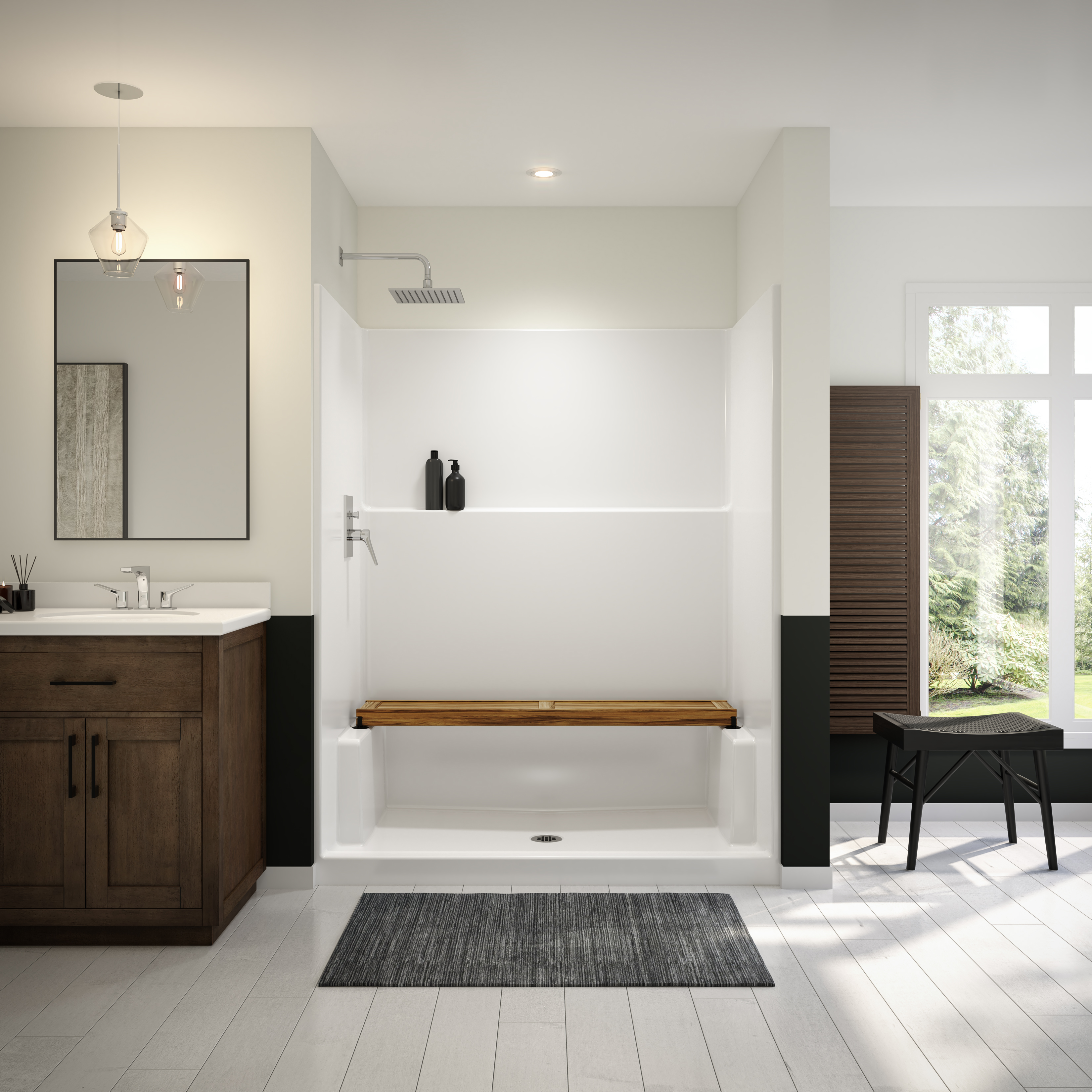 MAAX-6036-SHOWER-ICON-SMOOTHWALLS-WHITE-DECOR-STRAIGHT-BENCH