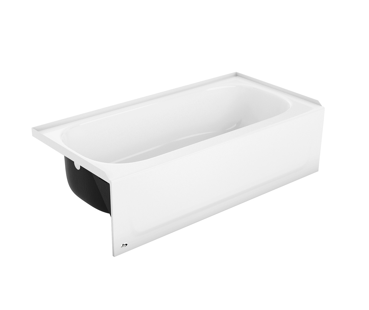 5' SynIron 1 AFR 60 x 30 Porcelain Enamel Alcove Bathtub