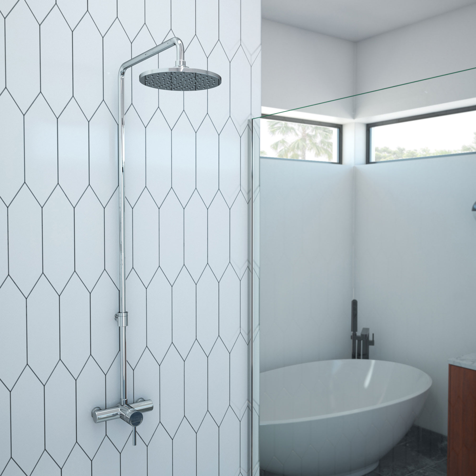 Abbey 8 x 18 Shower Faucet Set