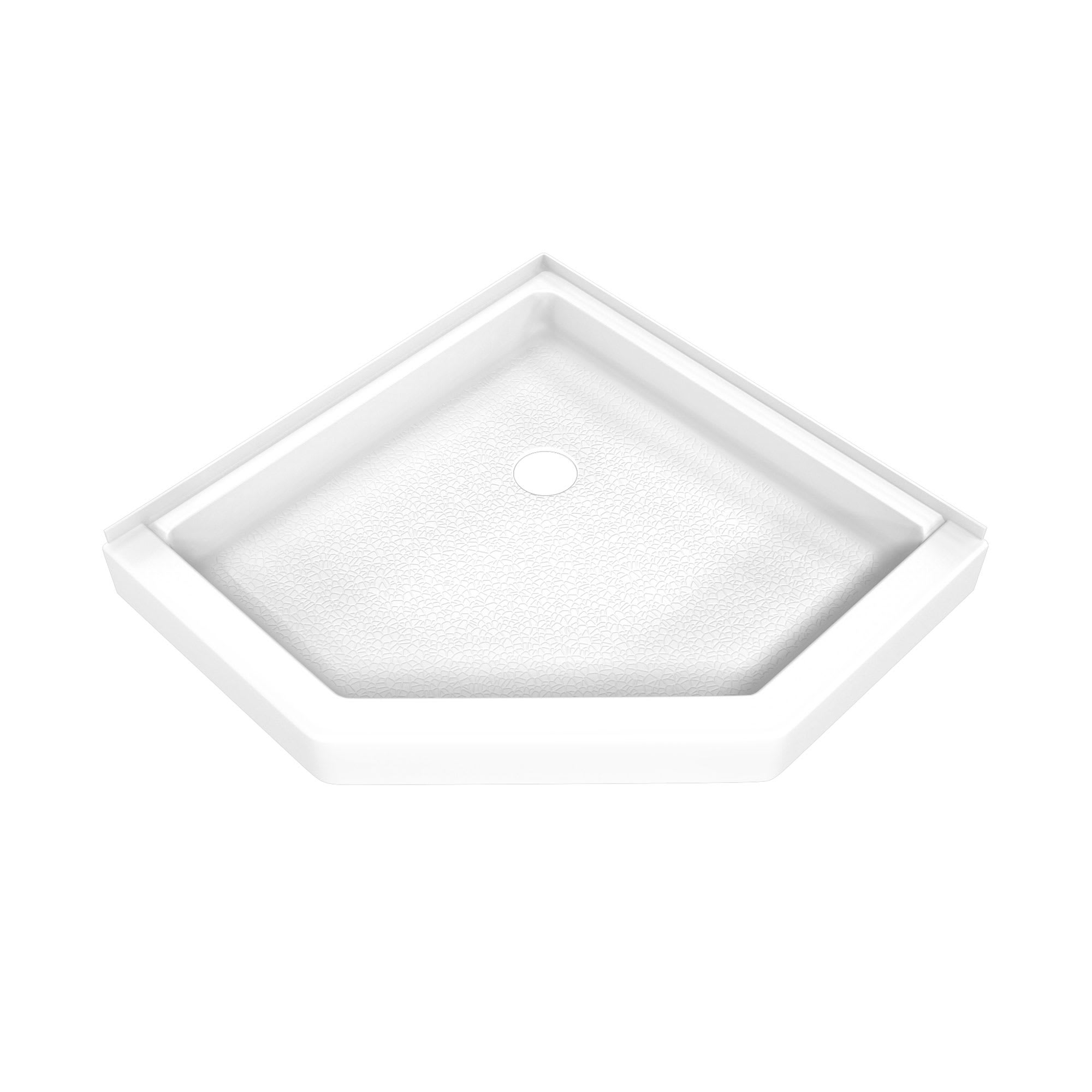 DreamLine DreamStone 38 inch D x 38 inch W x 5 1/2 inch H Neo-Angle Shower Base